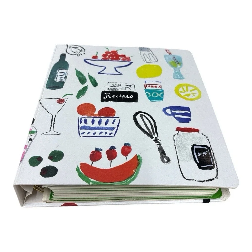 Vtg Kate Spade New York Bella Pantry Blank Recipe Book Spiral Bound New Unused